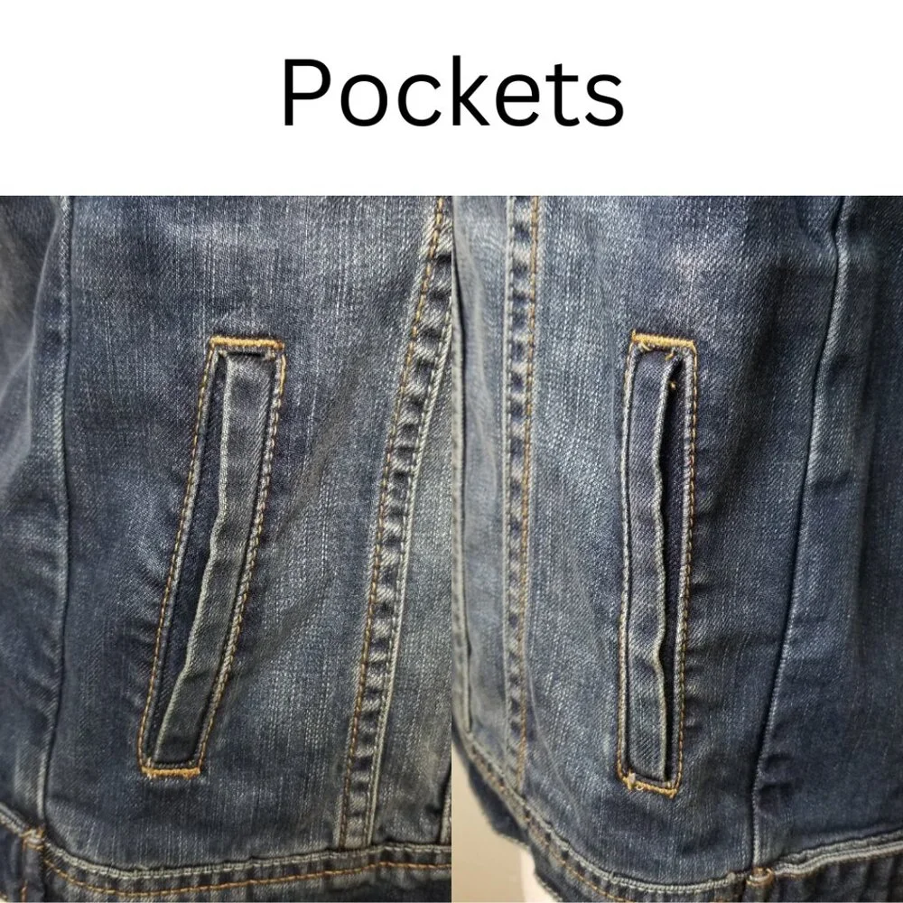 BLANK NYC Blue Denim Jacket In Diet Pill XS - Picture 10 of 16
